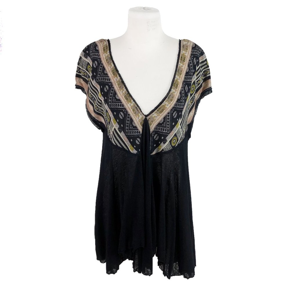 Free People M Medium We Are Golden Tunic Boho - Picture 2 of 7